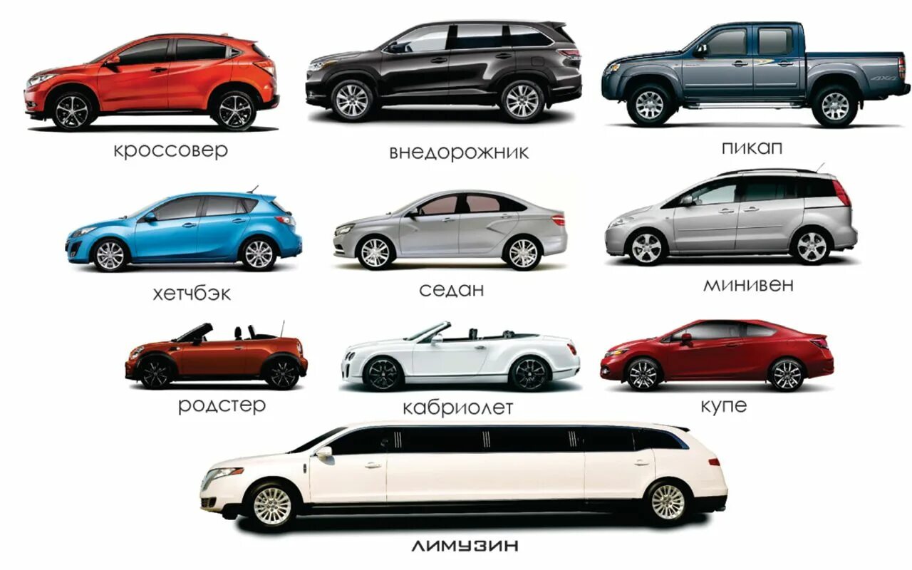 Названия кузовов автомобилей фото и названия Новости проката авто