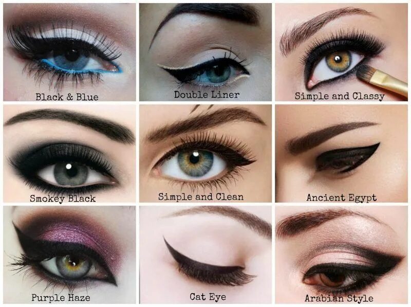 Названия макияжей Das richtige Augen Make Up für Ihre Augenformen - 12 goldene Tipps - ZENIDEEN Ey