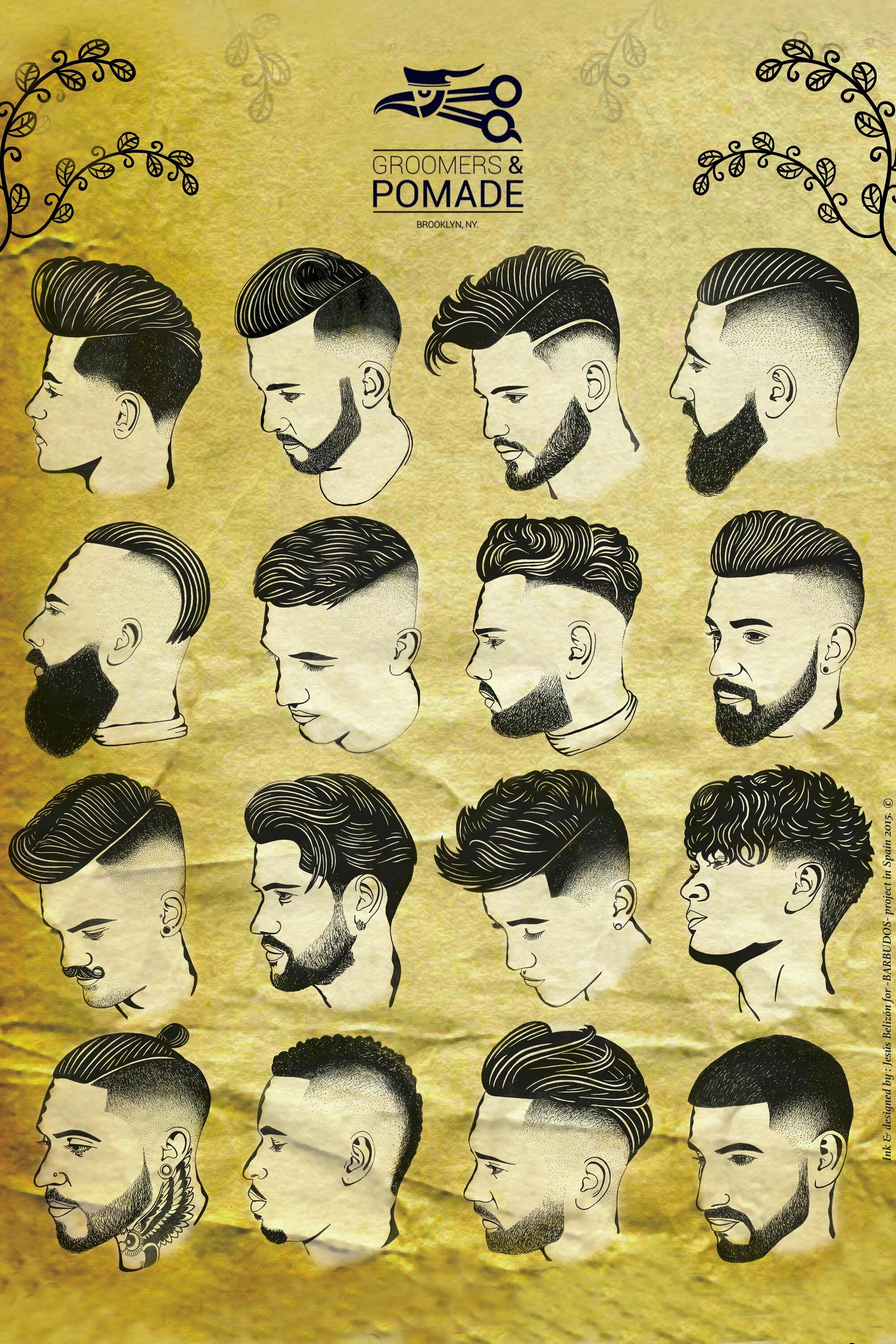 Названия мужских стрижек в барбершопах Stylish Haircuts Curly hair men, Beard and mustache styles, Hair and beard style