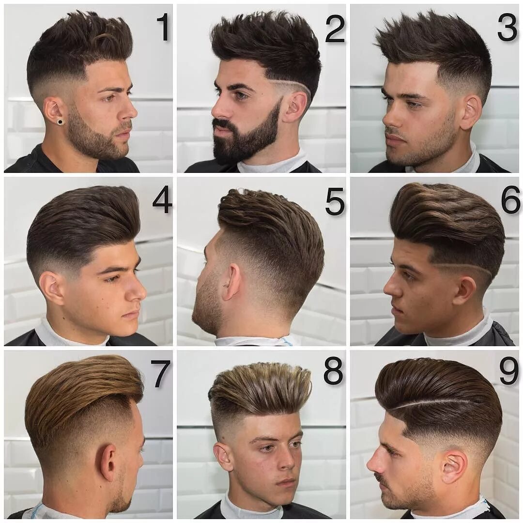 Названия мужских стрижек в барбершопах Пин на доске Men's Hair Overview