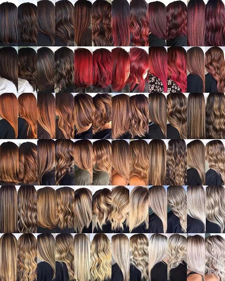Названия окрашивания волос с фото Pin by Bella Jado on Hair beauty in 2020 Hair color shades, Which hair colour, H