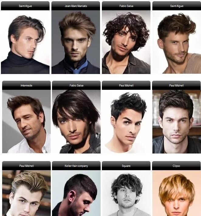 Названия причесок на английском мужские 12 Different Hairstyles for a 20-Year-Old Male