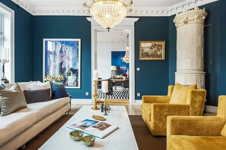 Названия современных интерьеров Colorful eclectic apartment in Oslo, Norway Интерьер, Проектирование интерьеров,