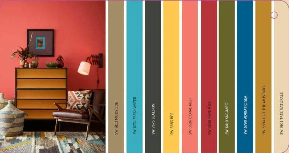 Названия цветов и оттенков в интерьере 2017 colormix from sherwin-williams mecc interiors inc. Cores, Cores de parede, 