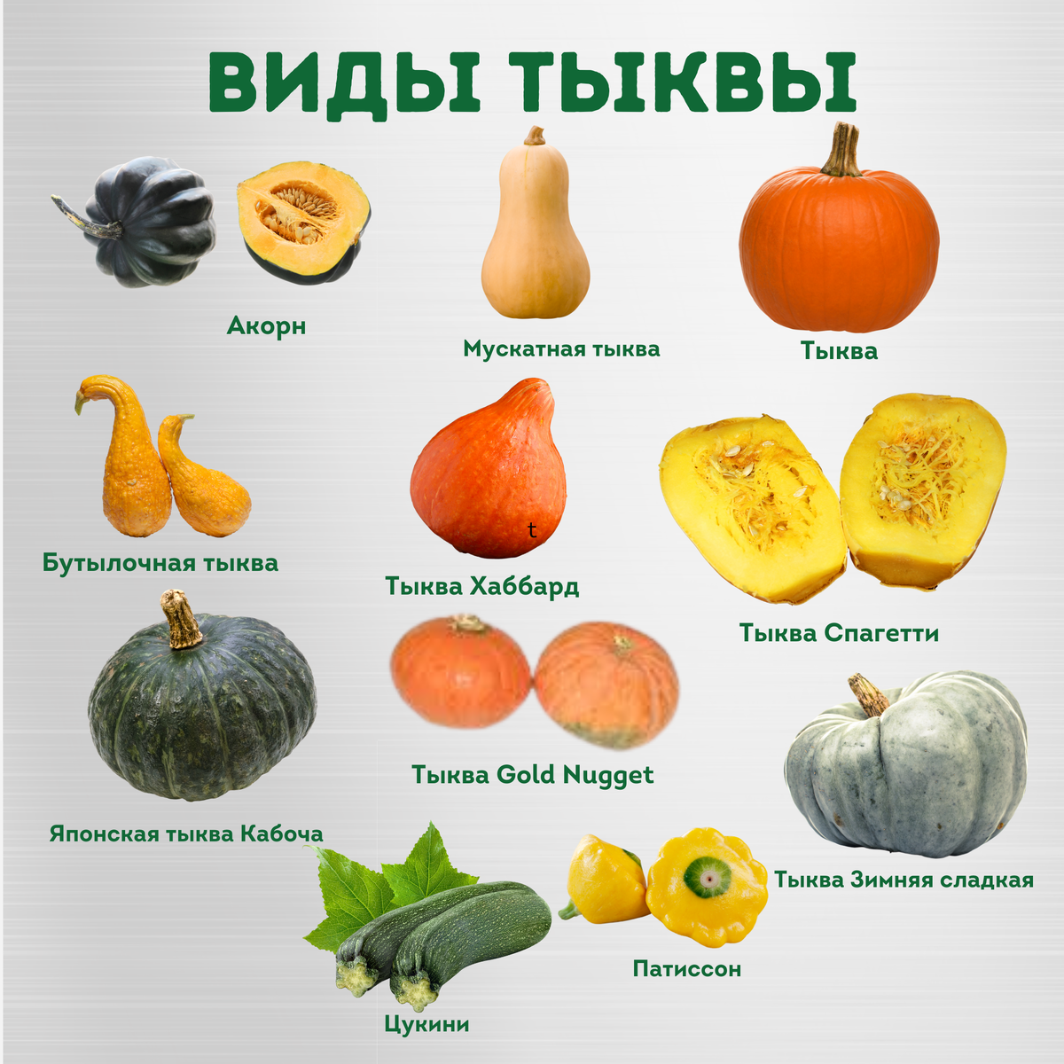 Названия тыкв с фото и описание Пора разобраться с видами тыквы. Меня удивило, что кабачок - это тыква Доктор На