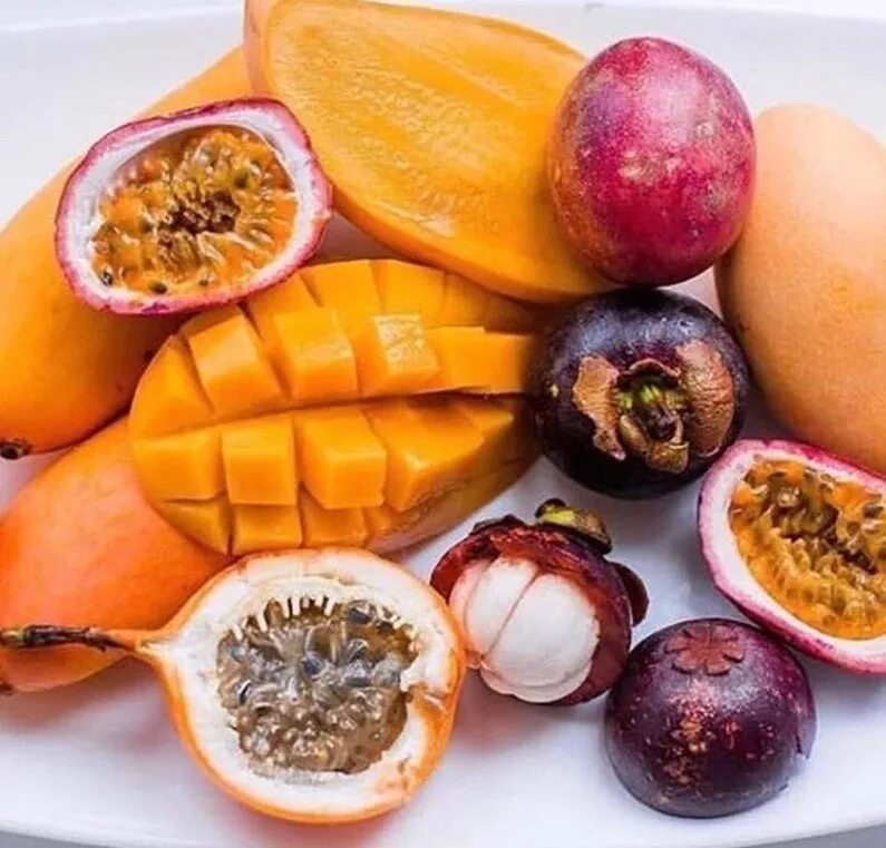 Названия южных экзотических фруктов с фото Тропический вкус