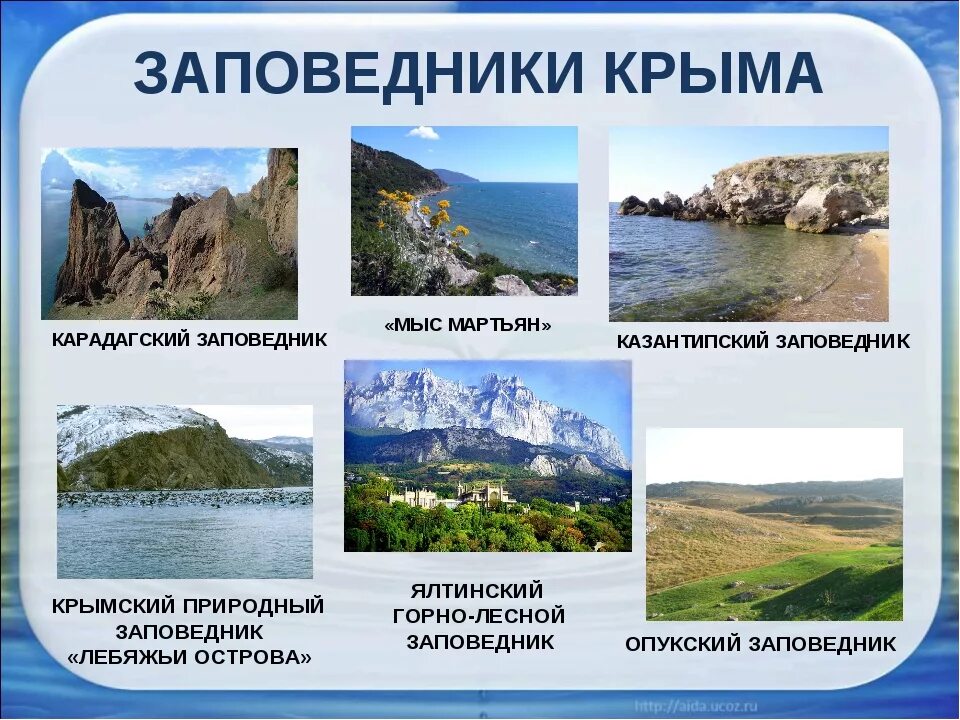 Названия заповедников фото Заповедники Крыма ДКР г.Севастополь