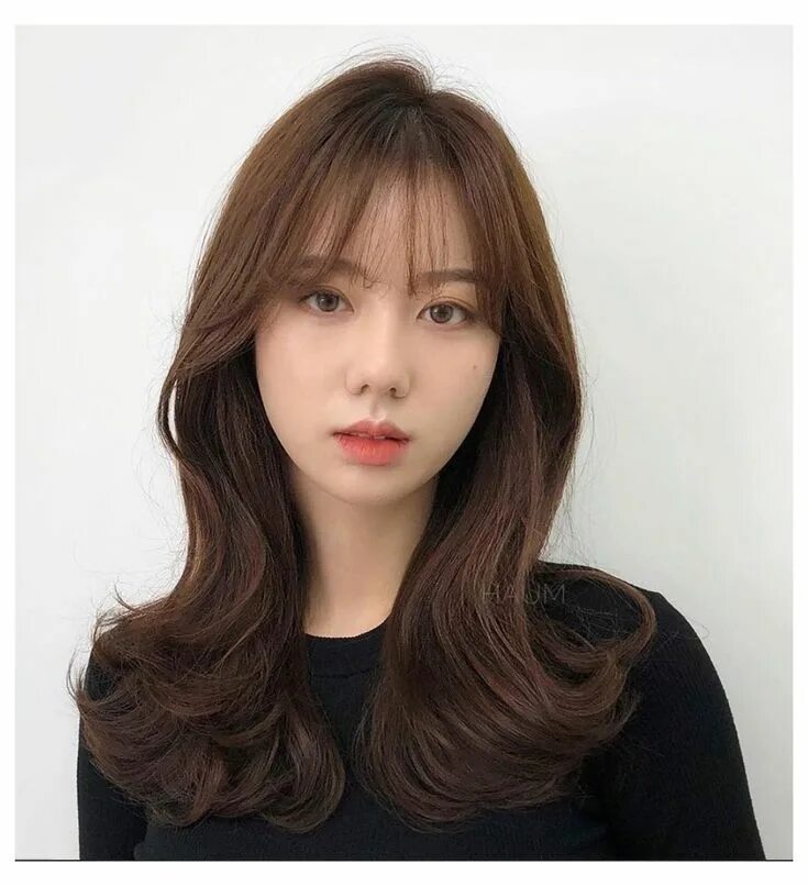 Названия женских корейских причесок These are the hottest Korean bangs in 2019 #korean #hair #color #brown #natural 