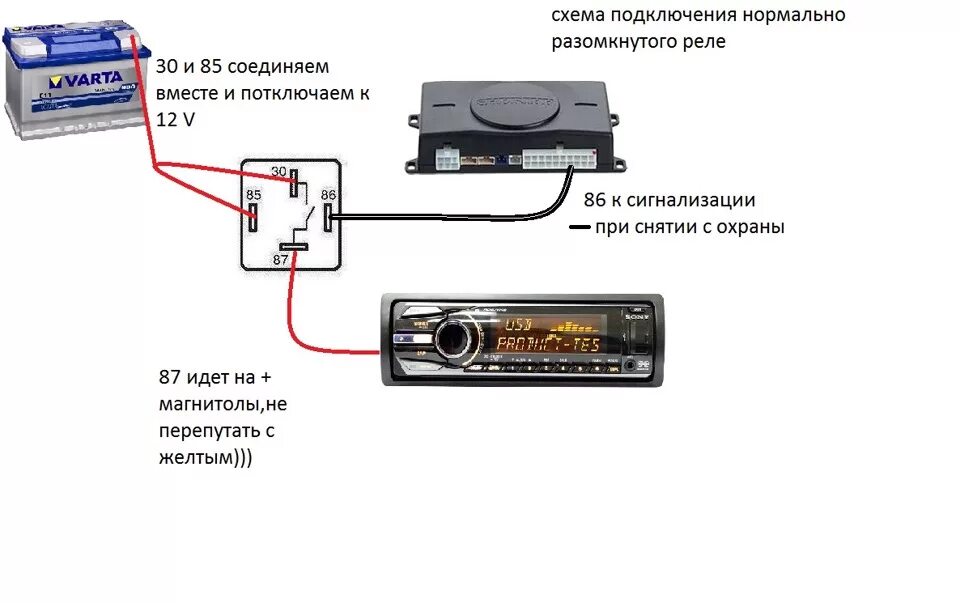 Не работает магнитола при подключении Управление +12в с помощью сигнализации - DRIVE2