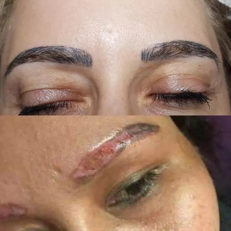 Не взялся перманентный макияж бровей How to shape perfect brows - permanent brows - microblading & powder ombre Perfe