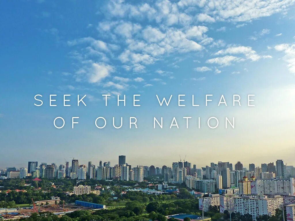 Небо над городом фото Seek The Welfare Of Our Nation Faith Community Baptist Church (FCBC) Singapore