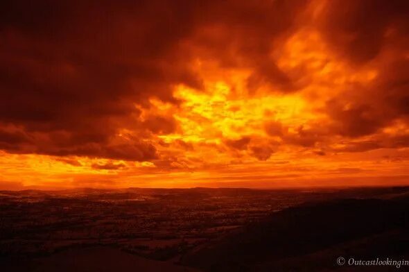 Небо огонь фото Blazing Sky Sky, Clouds, Sunset