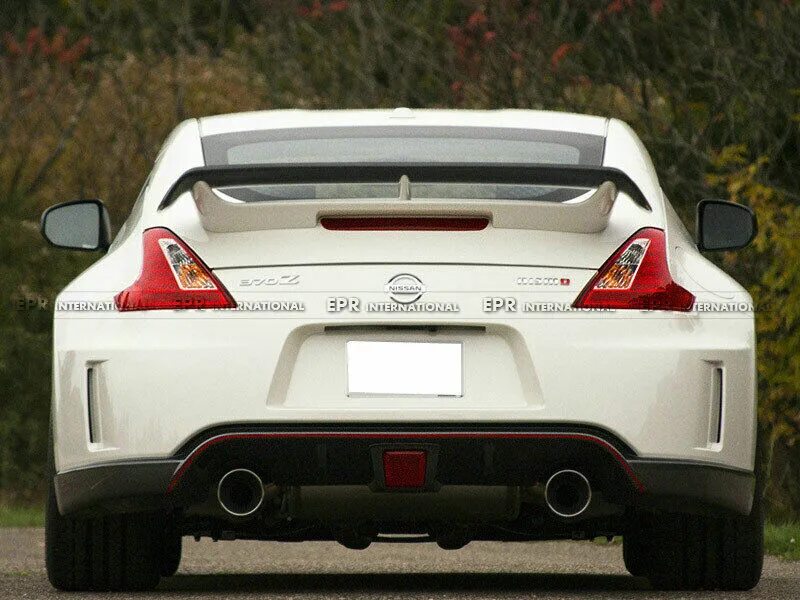 Ниссан фото сзади Для Ниссан 09-17 370Z Z34 из углеродного волокна заднего багажника спойлер крыло