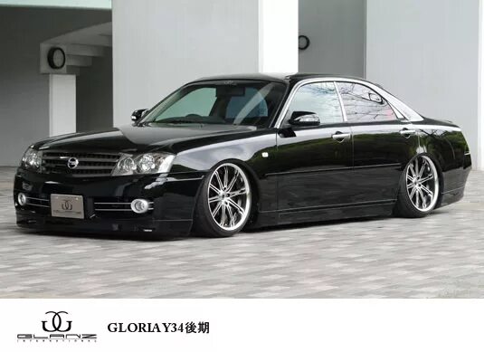 Ниссан глория 34 тюнинг Special бабочка система GLANZ Y34 Gloria поздняя версия 3 позиций комплект спойл