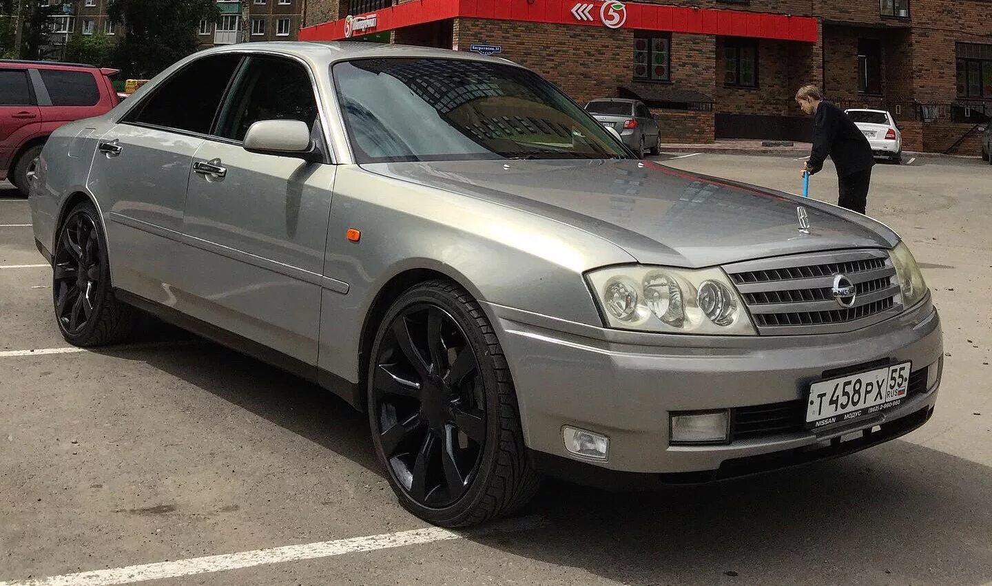 Ниссан глория фото Покраска дисков - Nissan Gloria (11G), 2,5 л, 2003 года колёсные диски DRIVE2