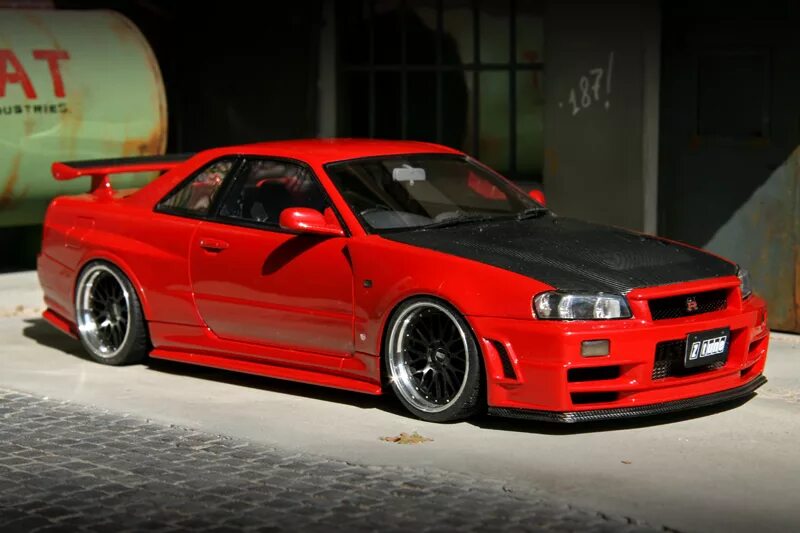 Ниссан гтр 34 тюнинг Skyline GT-R R34 Z-Tune BBS LM - Extreme-18 - Tuning 1/18