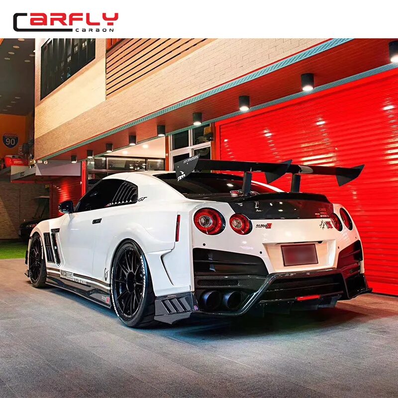 Ниссан гтр 35 фото Carbon Mix Frp Material Top Secret For Gtr R35 Rear Bumper - Buy Rear Bumper,For
