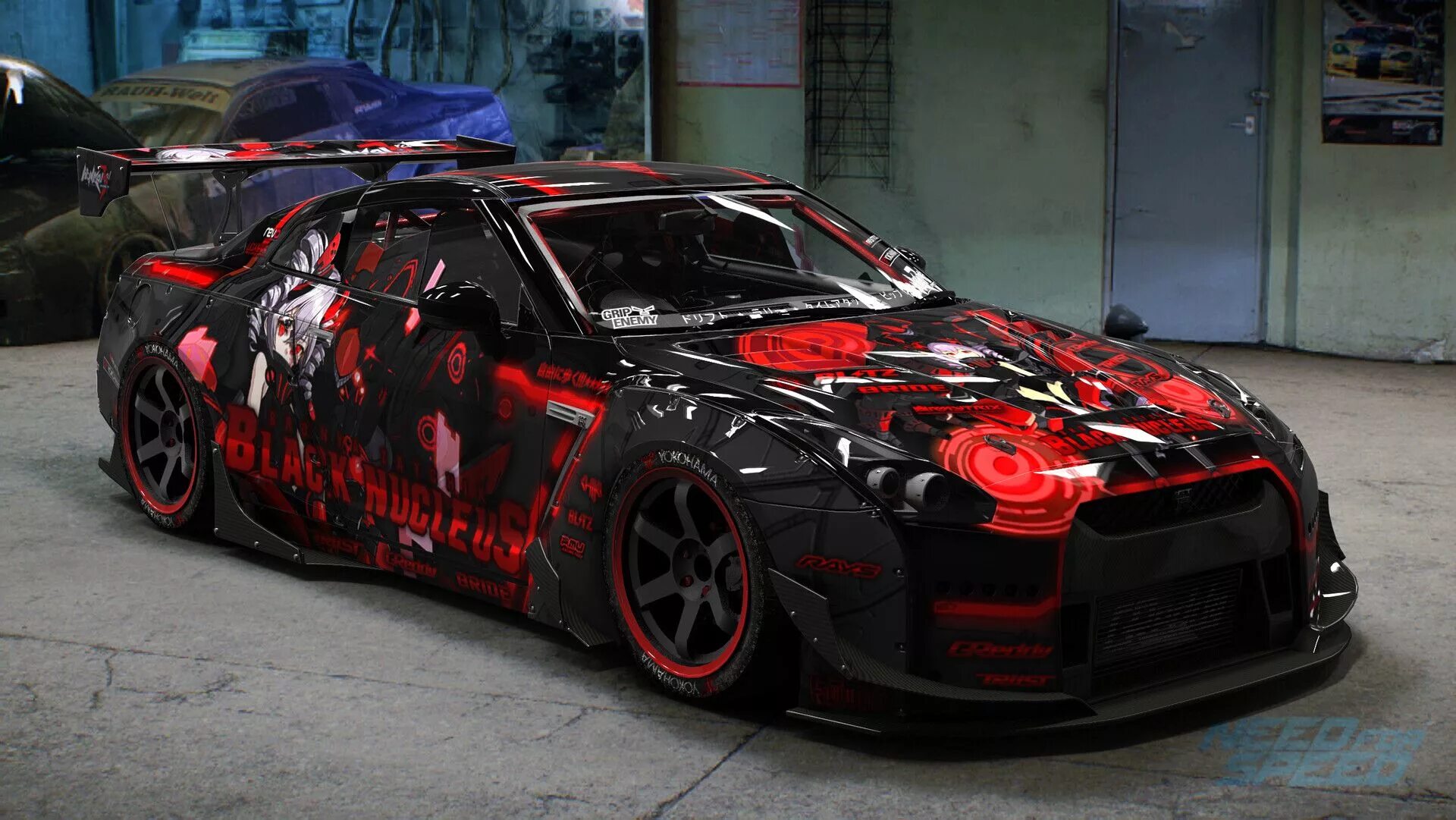 Ниссан гтр тюнинг в японском стиле ArtStation - Bronya Zaychik Black Nucleus - Nissan GTR R35 Pandem , Arif Rahman 