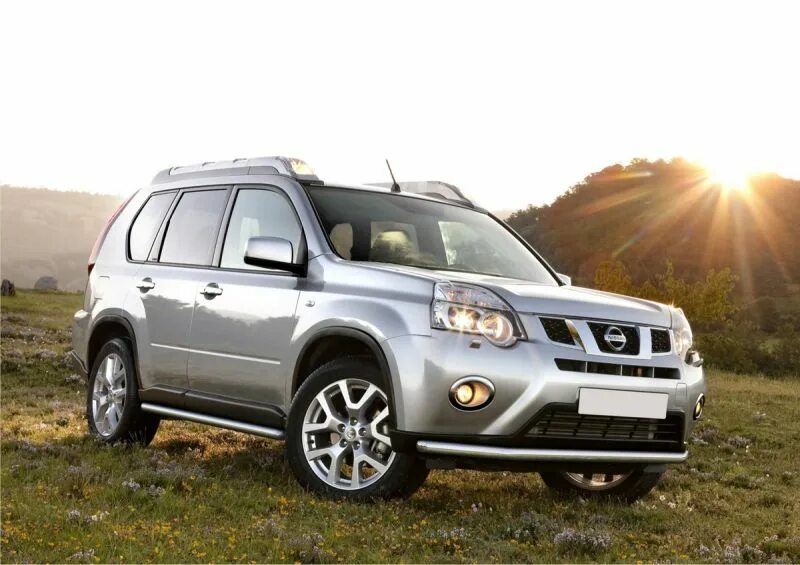 Ниссан х трейл 2 фото Защита переднего бампера RIVAL для Nissan X-Trail T31 рестайлинг (2011-2015) d57