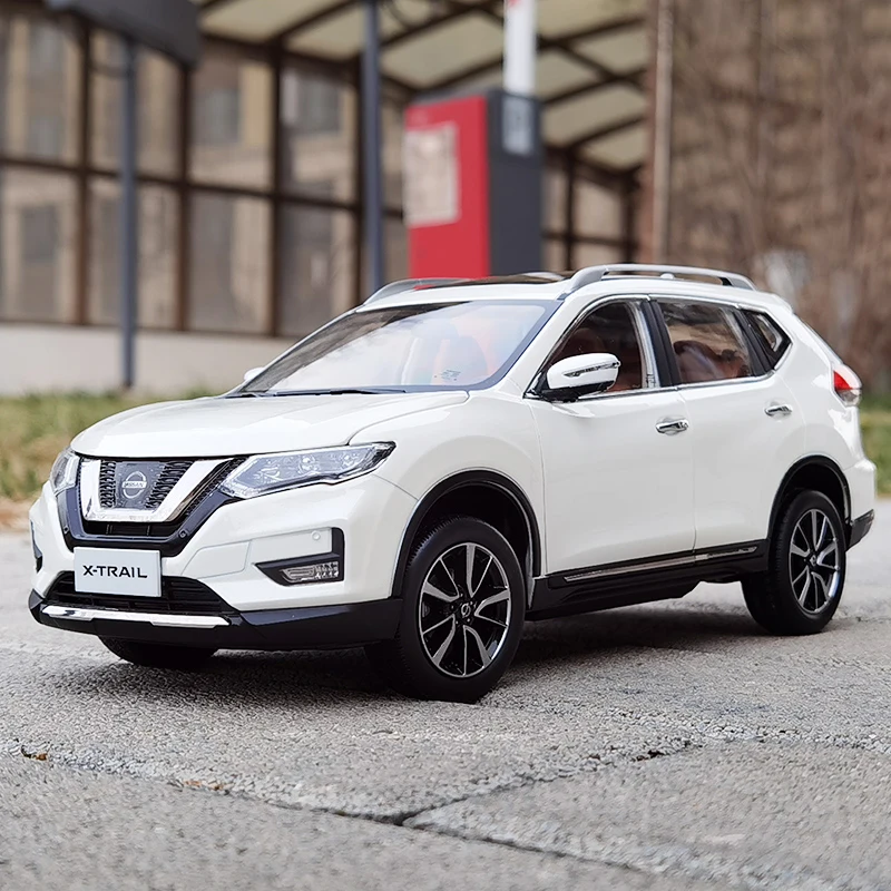 Ниссан х трейл 2018 фото Paudi 1/18 масштаб для Nissan X-Trail 2019 литая модель автомобиля синий/белый п