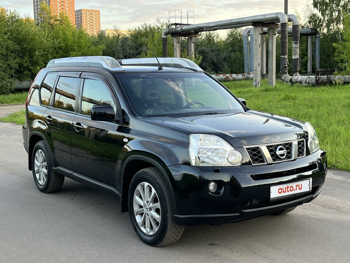 Ниссан х трейл черный фото Купить б/у Nissan X-Trail II 2.0d AT (150 л.с.) 4WD дизель автомат в Москве: чёр
