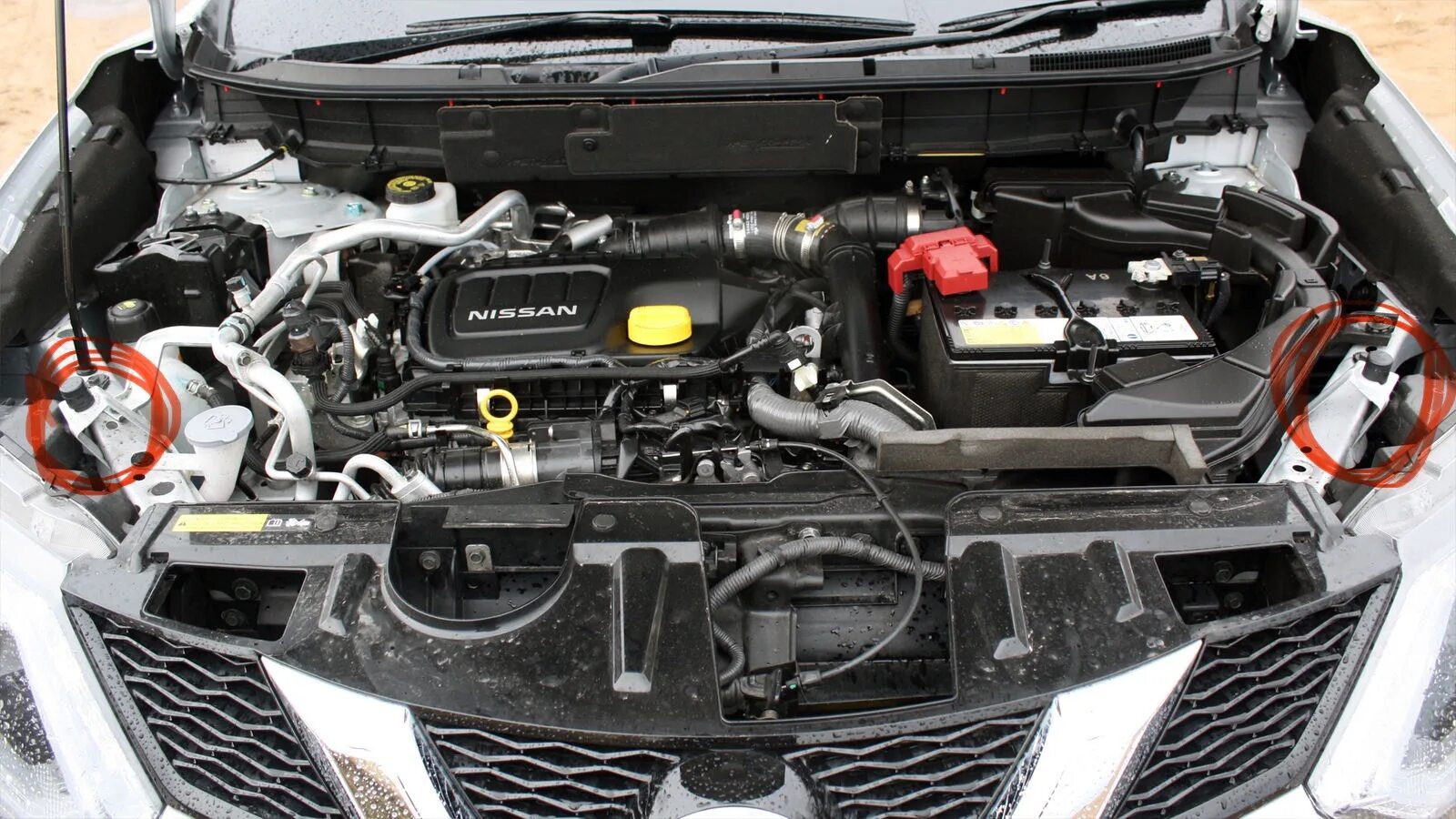 Ниссан х трейл под капотом фото 01 - замена лобового стекла и первое обслуживание - Nissan X-Trail III (t32), 2 