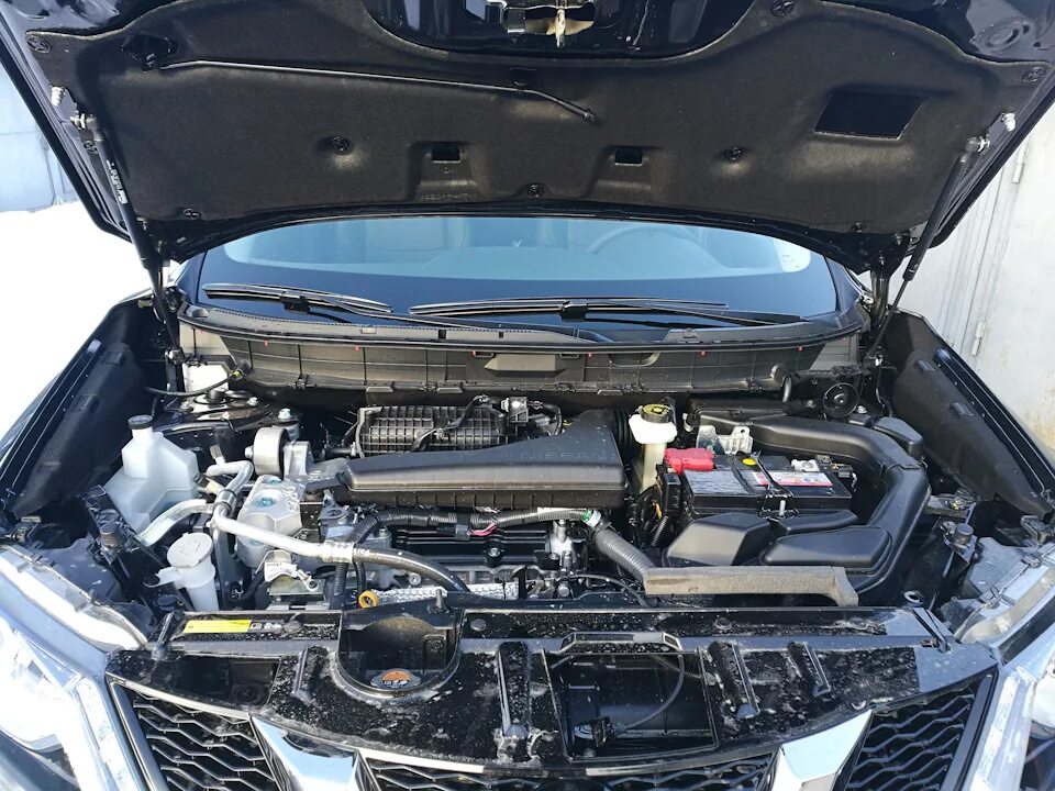 Ниссан х трейл под капотом фото Амортизаторы капота - Nissan X-Trail III (t32), 2,5 л, 2016 года аксессуары DRIV