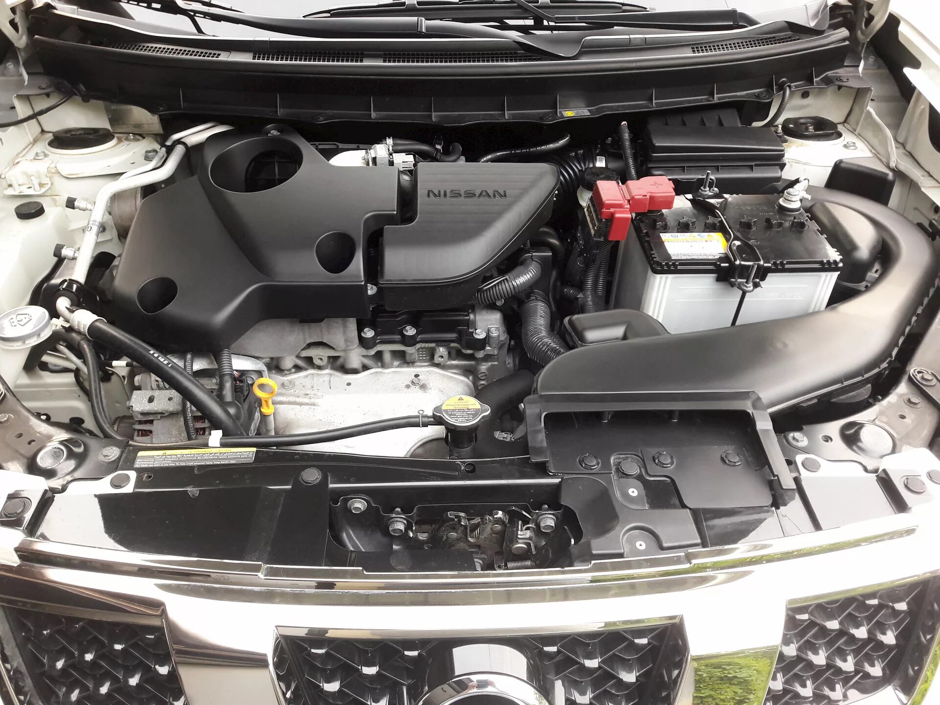 Ниссан х трейл под капотом фото Решился самостоятельно вымыть моторный отсек - Nissan X-Trail II (t31), 2,5 л, 2