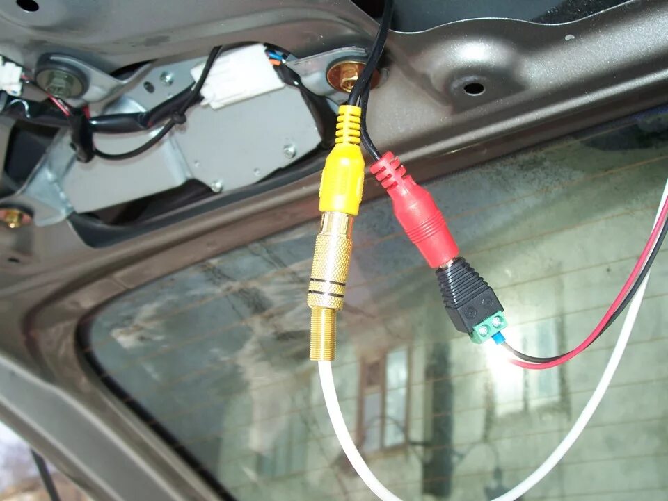 Ниссан х трейл подключение камеры заднего хода Камера заднего вида. Установка. - Nissan X-Trail I (t30), 2 л, 2006 года аксессу