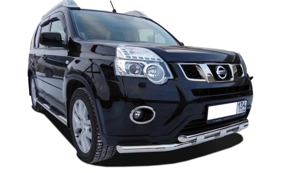 Ниссан х трейл тюнинг бамперов Защита переднего бампера двойная с перемычками для автомобиля Nissan X-trail 201