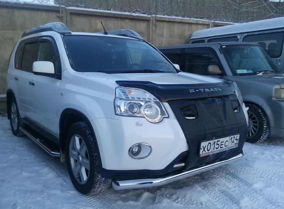 Ниссан х трейл тюнинг бамперов Передняя губа(обвес) - Nissan X-Trail II (t31), 2 л, 2012 года аксессуары DRIVE2