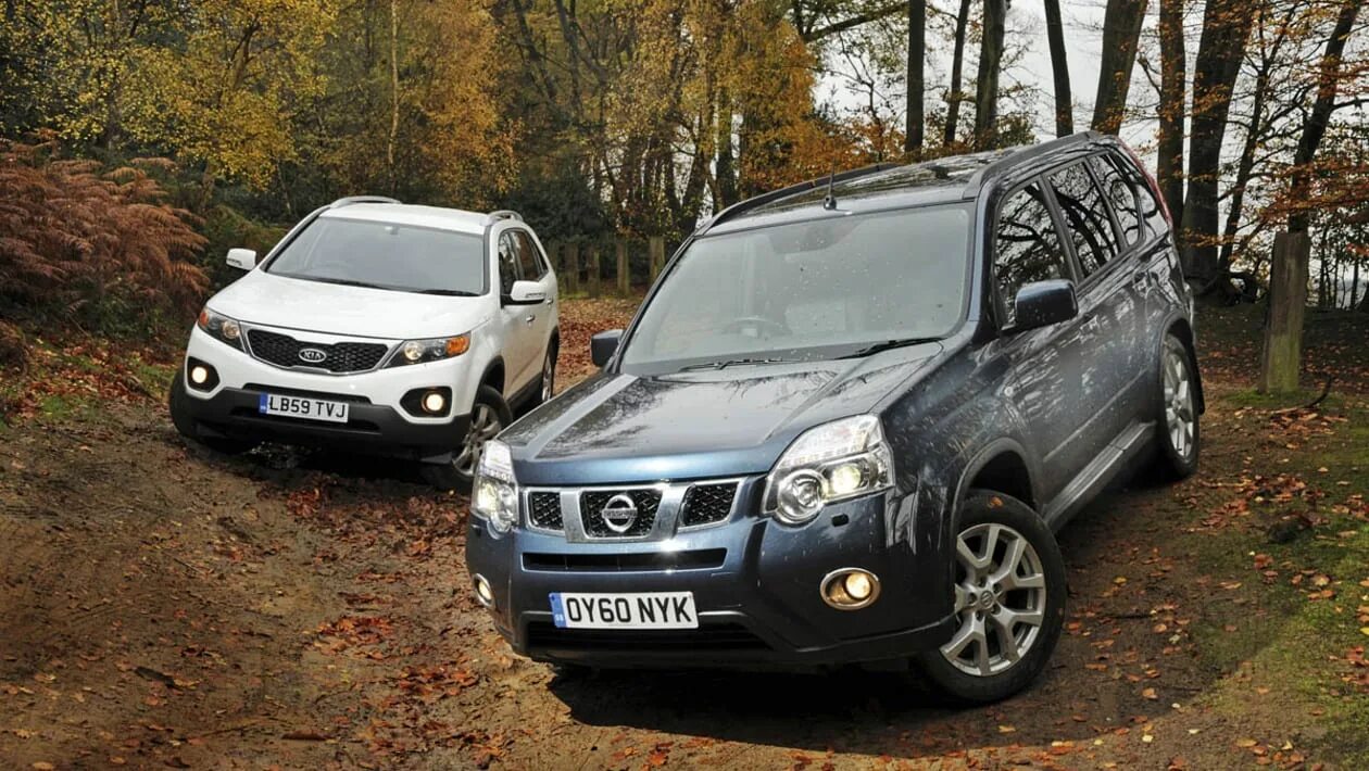 Ниссан х трейл все поколения фото Nissan X-Trail vs. Kia Sorento Road Test Auto Express