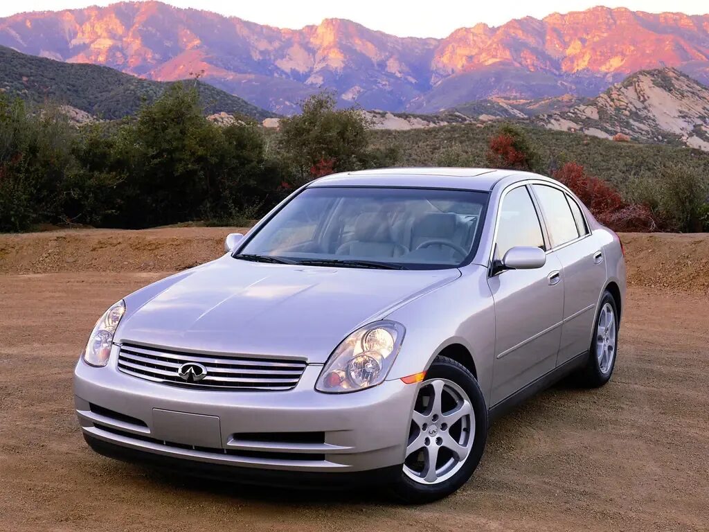 Ниссан инфинити фото Infiniti G35 2002, 2003, 2004, 2005, 2006, седан, 3 поколение, V35 технические х