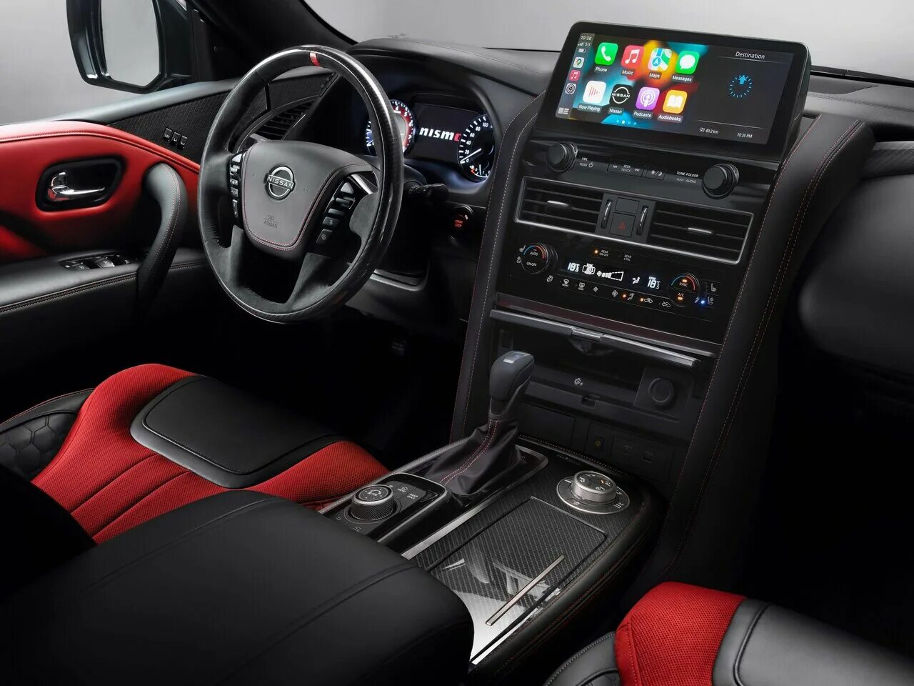 Ниссан интерьер фото Nissan Patrol 6 поколение (Y62) 2 рестайлинг, внедорожник 5-дверный - технически