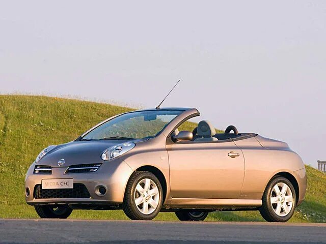 Ниссан кабриолет фото Технические характеристики Nissan Micra Coupe Cabriolet 1.6 (110Hp) AT 2005 - 20