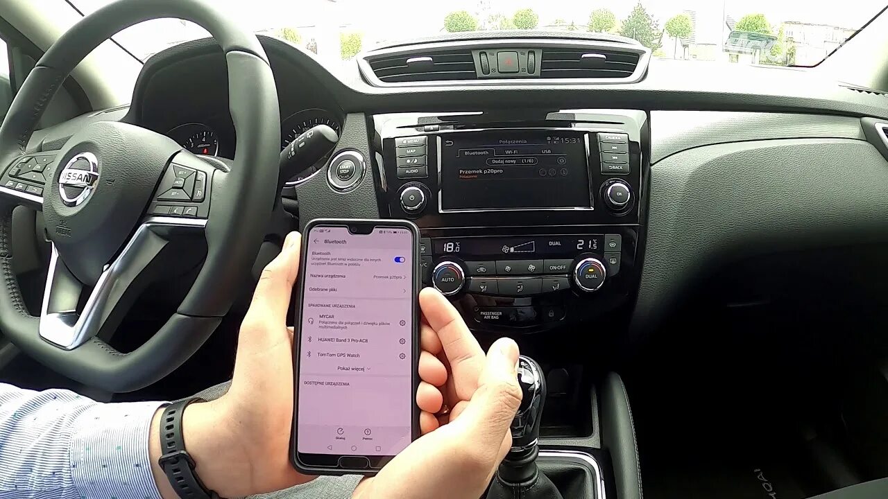 Ниссан как подключить блютуз телефон Zestaw głośnomówiący Bluetooth Nissan Qashqai 2020 Dealer Nissana Mad Mobil Rybn