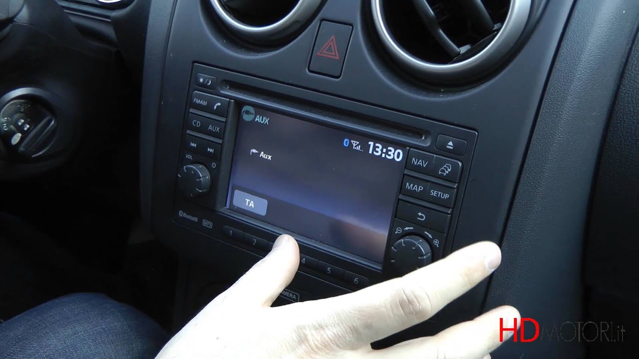 Ниссан кашкай 2011 как подключить блютуз Nissan Qashqai focus infotainment da HDmotori.it - YouTube
