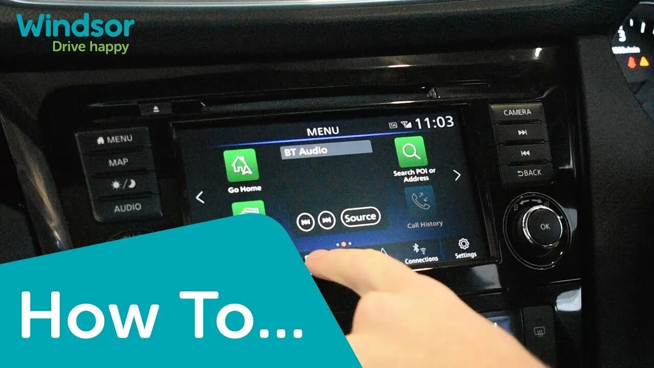 Ниссан кашкай блютуз как подключить музыку How To Connect Devices via Bluetooth - Nissan Qashqai - YouTube