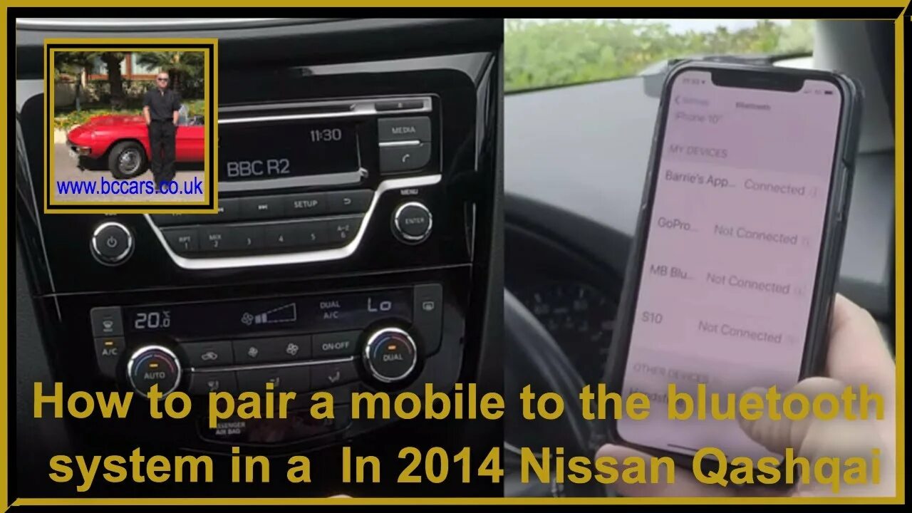 Ниссан кашкай блютуз как подключить музыку How to pair a mobile to the bluetooth system in a In 2014 Nissan Qashqai - YouTu