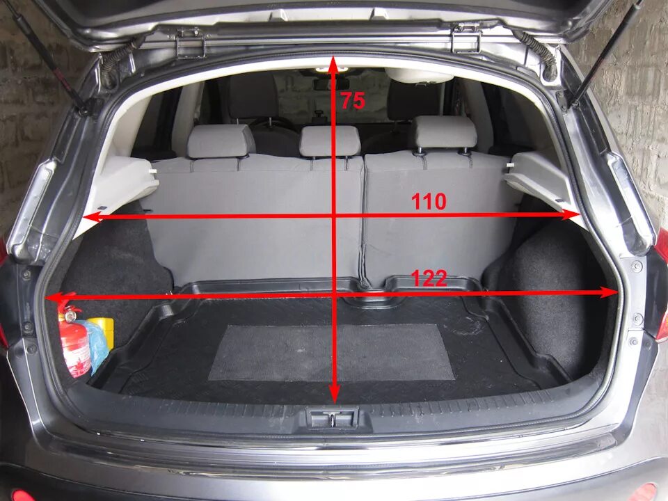 Ниссан кашкай фото багажника 8. Размер багажника кашкай J10 - Nissan Qashqai (1G), 2 л, 2012 года наблюдение 