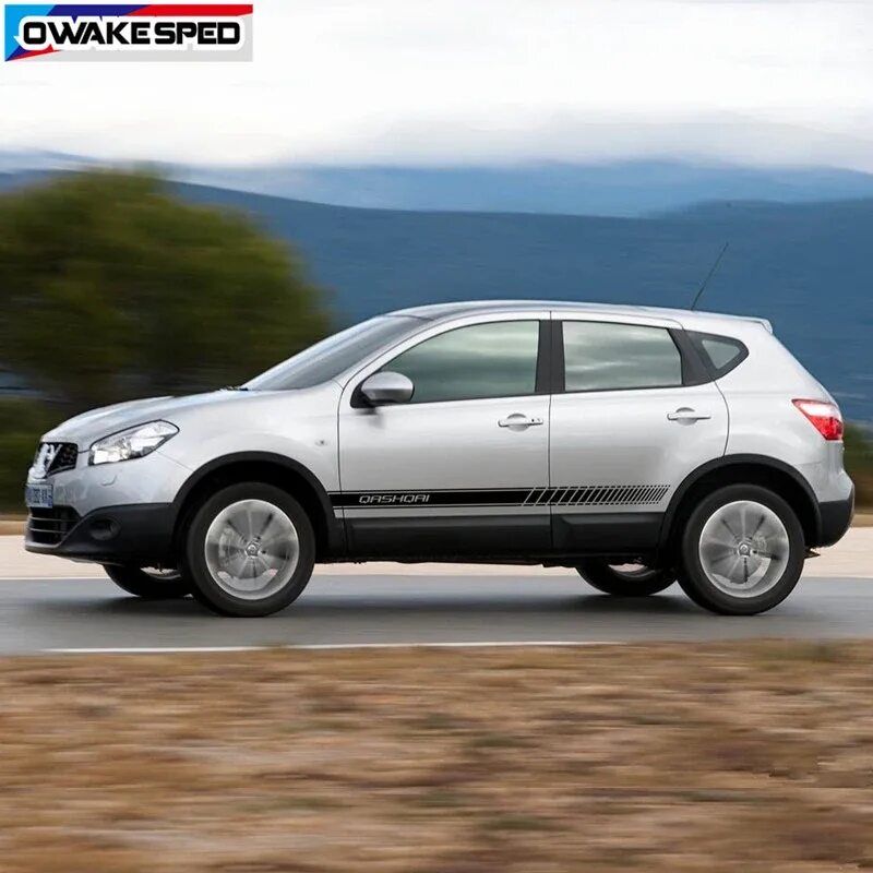 Ниссан кашкай фото кузова 2 шт. спортивные полосы для Nissan Qashqai J11 J10 Автомобильная дверь боковая ю