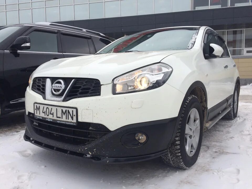 Ниссан кашкай j10 рестайлинг фото Сплиттер переднего бампера - Nissan Qashqai (1G), 1,6 л, 2012 года стайлинг DRIV
