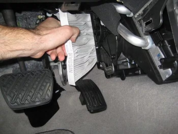 Ниссан кашкай j11 фото фильтр замена салонного Замена салонного фильтра "Ниссан Кашкай", фото