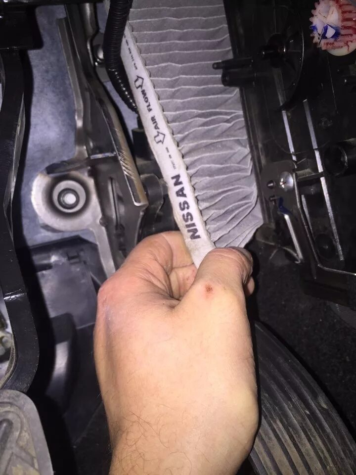 Ниссан кашкай j11 фото фильтр замена салонного Поменял салонный фильтр - Nissan Qashqai+2, 2 л, 2013 года плановое ТО DRIVE2