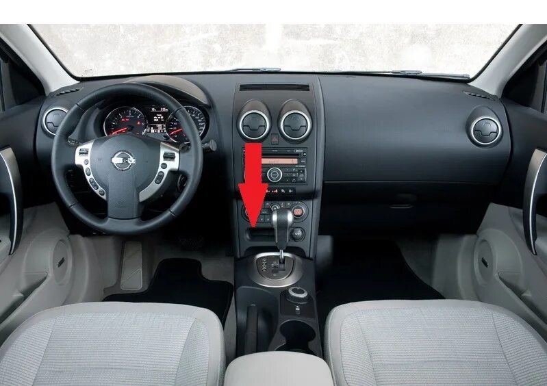 Ниссан кашкай комплектация фото Вопрос про нишу под климатом. - Nissan Qashqai (1G), 2 л, 2010 года аксессуары D