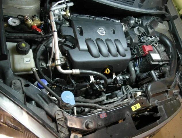 Ниссан кашкай подкапотное пространство фото Установка ГБО метан на Nissan Qashqai+2 Элитгаз Екатеринбург