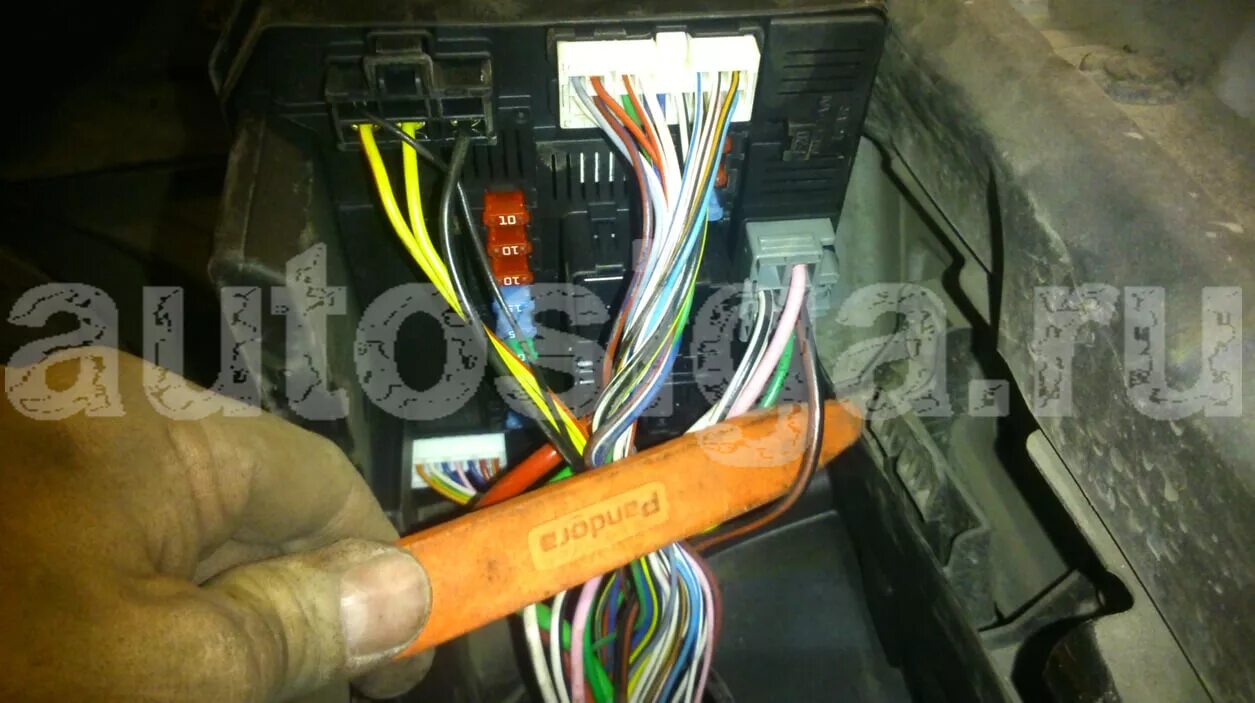 Ниссан кашкай подключение сигнализации Установка автосигнализации Pandora DX50 на Nissan Qashqai 2008