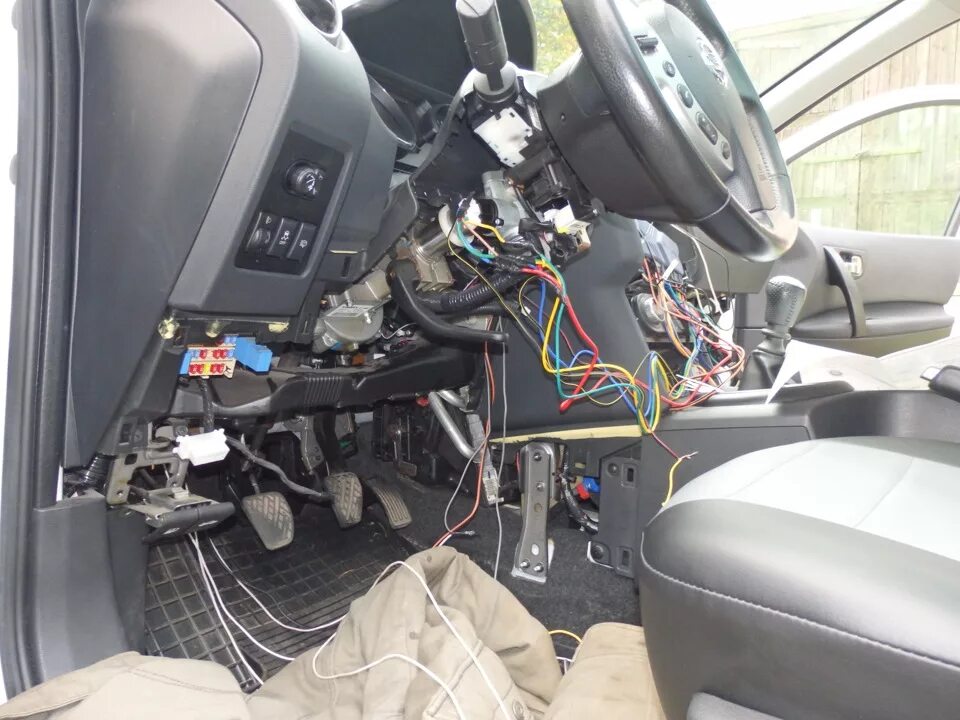 Ниссан кашкай подключение сигнализации Самостоятельная установка сигнализации StarLine А91 Dialog - Nissan Qashqai+2, 2