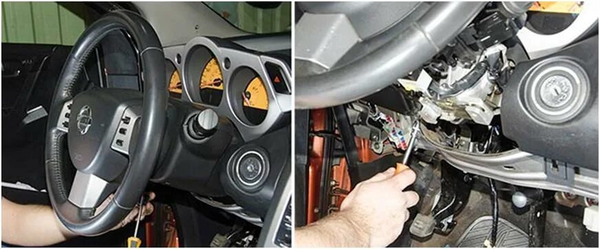 Ниссан кашкай подключение сигнализации Подключение сигнализации к замку зажигания своими руками