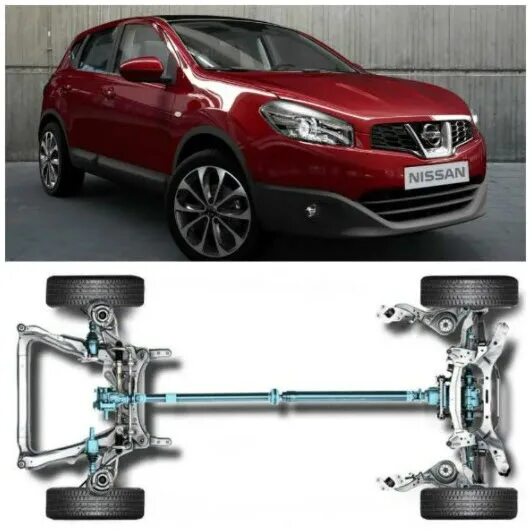 Ниссан кашкай полный привод фото Первые вопросы по подвеске Nissan Qashqai - Nissan Qashqai (1G), 2 л, 2008 года 